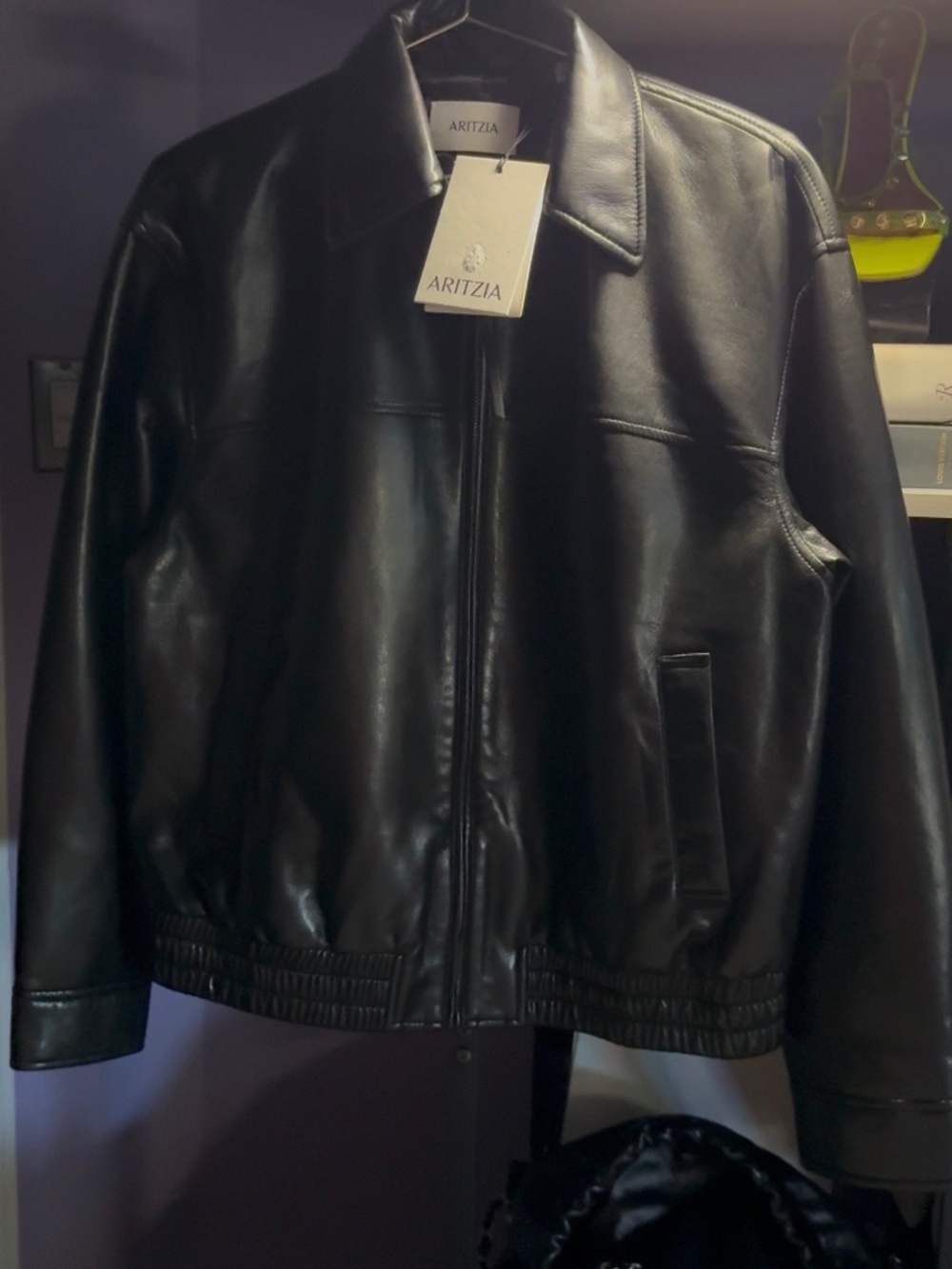 Aritzia Falcon Jacket Leather size small